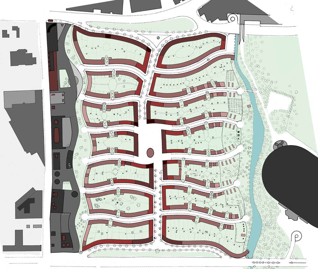 Masterplan for the complete new quarter. In an interactive multimedia-presentation the process was shown.